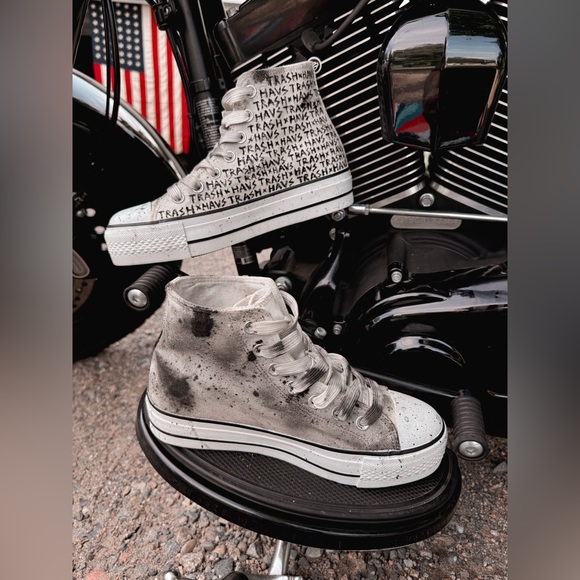 TRASHxHAUS logo platform sneakers - Picture 2 of 2